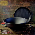 Kazan Uzbek WOK 12 litri cu capac-tigaie (Grill)