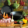 Kazan Uzbek WOK 15 litri cu capac-tigaie (Grill)