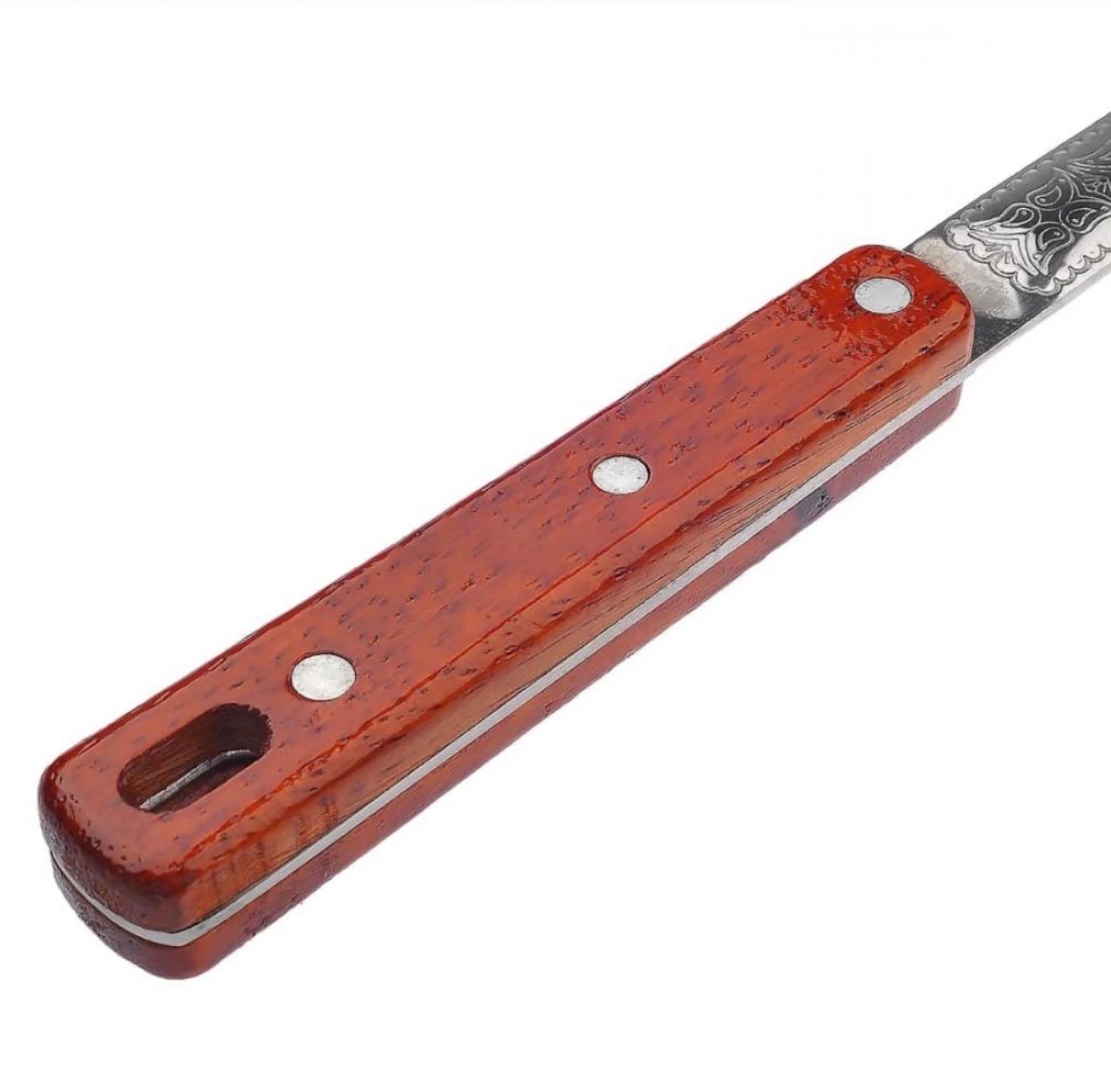 Spumieră din Inox cu Mâner din Lemn – 47 cm