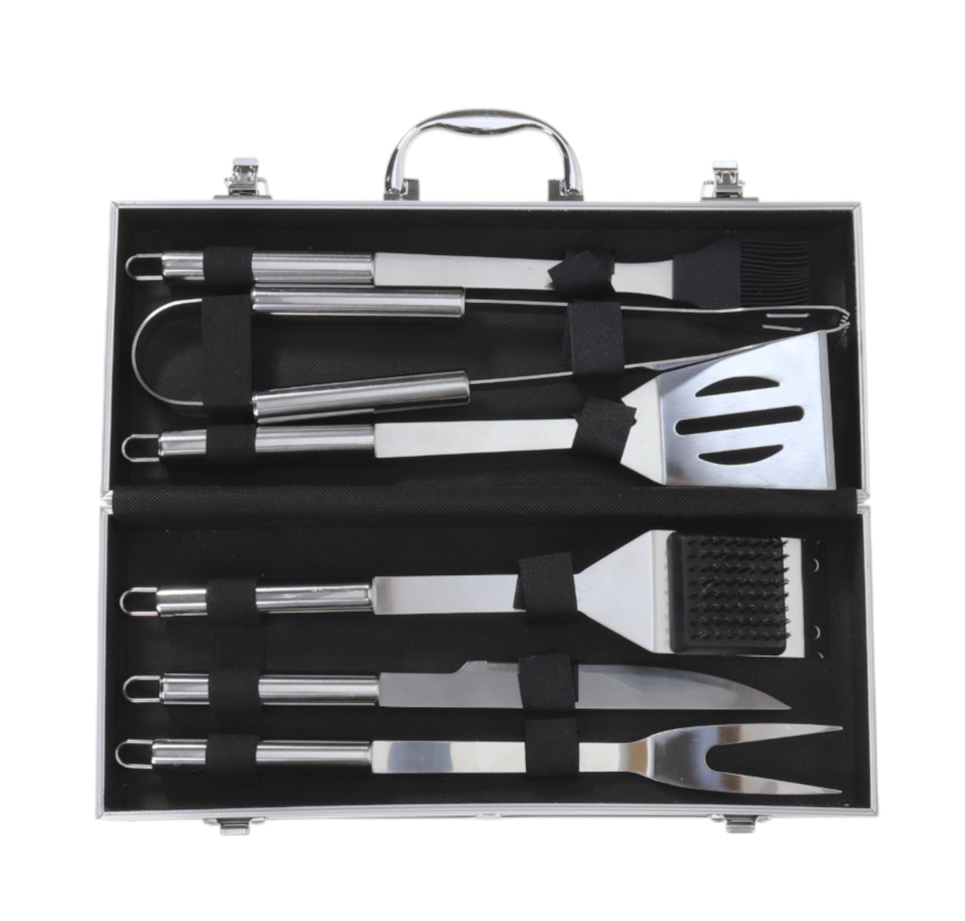 Set pentru barbecue – 6 piese cu mânere metalice