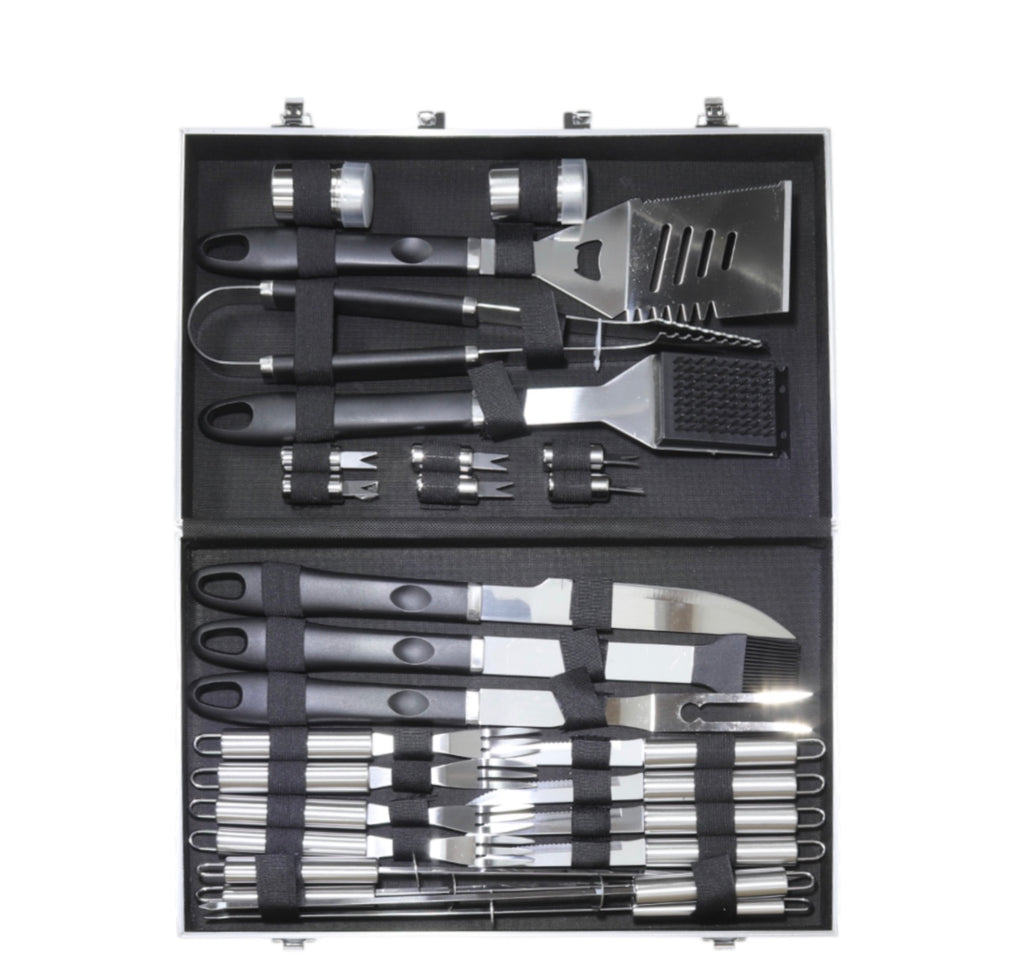 Set pentru barbecue – 26 piese în valiză neagră
