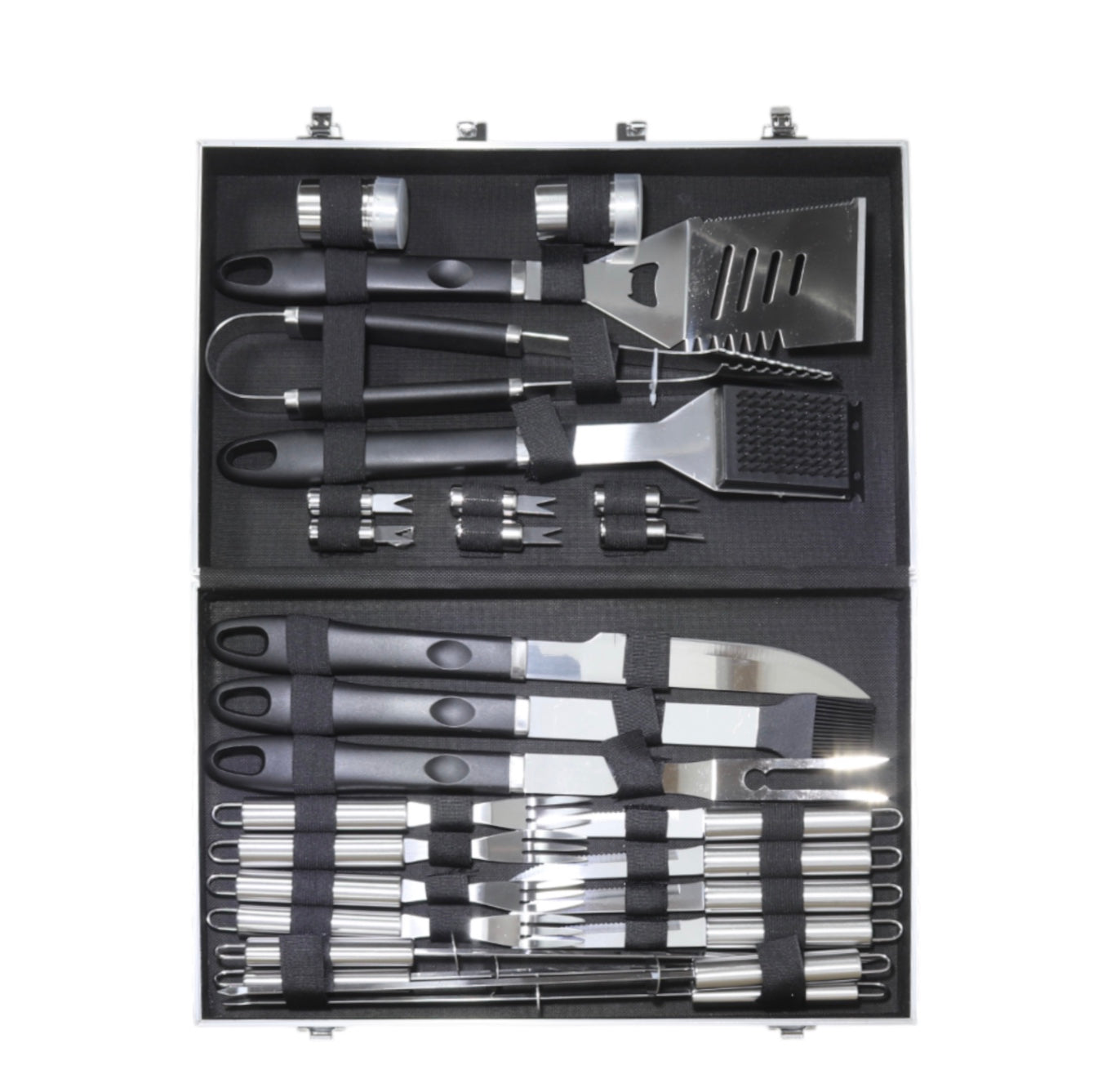 Set pentru barbecue – 26 piese în valiză neagră