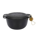 Ceaun din fontă cu capac din fontă – 6 L