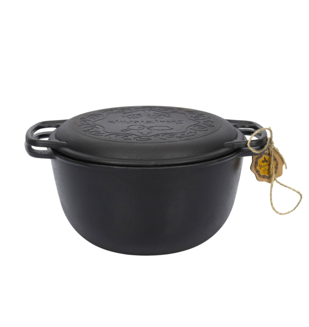 Ceaun din fontă cu capac din fontă – 6 L