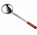 Polonic din Inox cu Mâner din Lemn – 47 cm